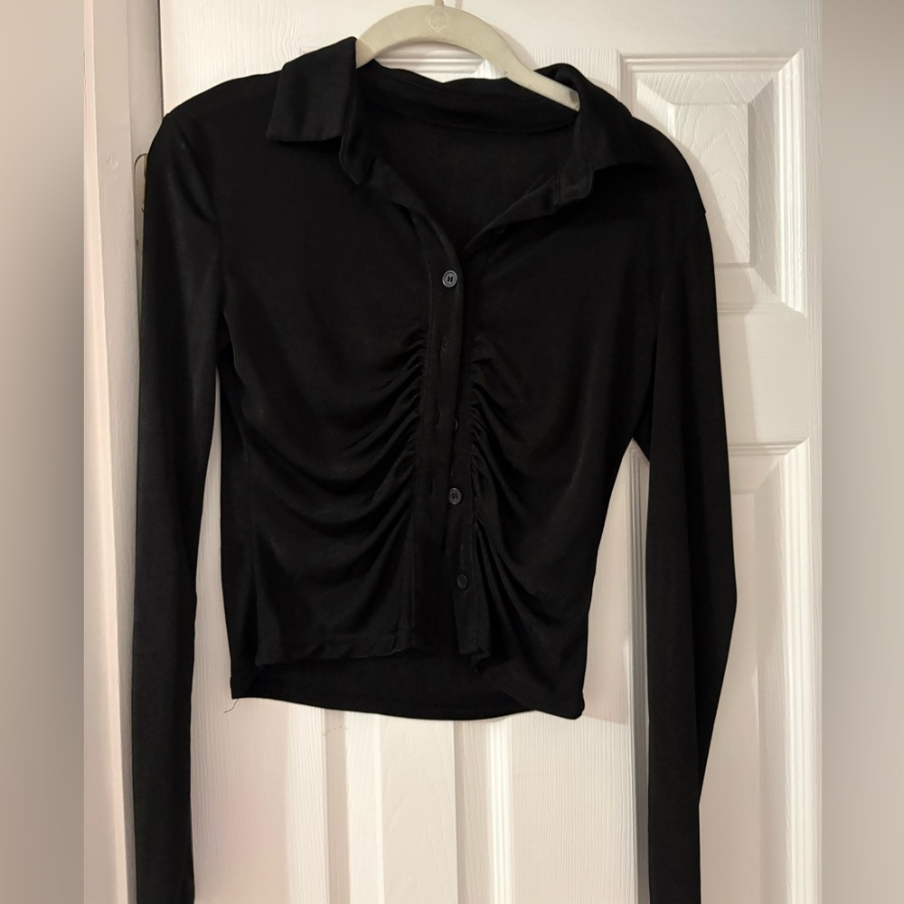 Button up crop top